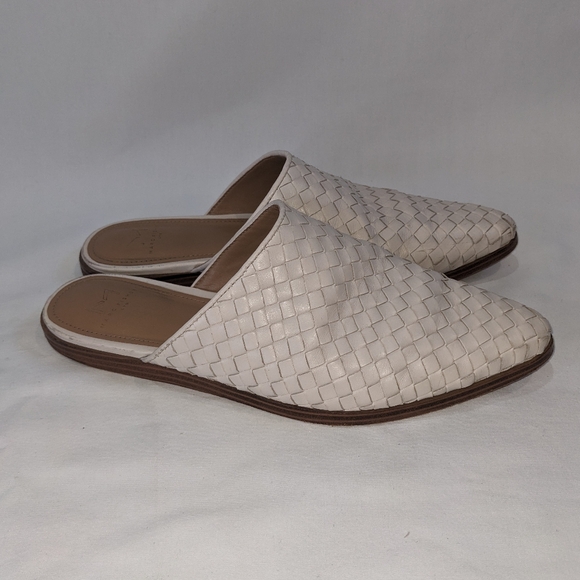 Marc Fischer ML Garren White Leather Mules Size 6 - Picture 5 of 10